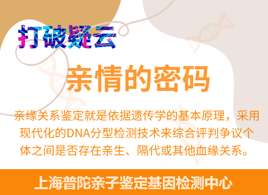 上海普陀爷孙、姐妹、兄弟等隔代亲缘关系鉴定