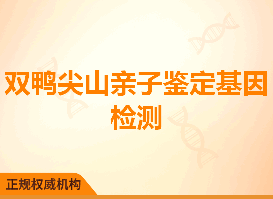 双鸭尖山亲子鉴定基因检测